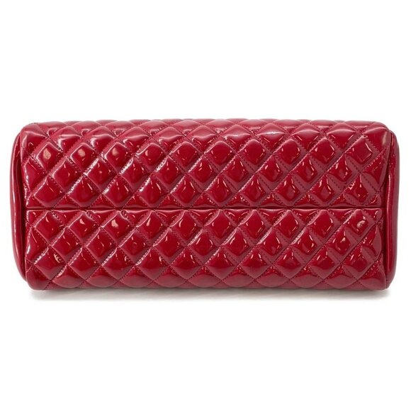 CHANEL Matelasse Mademoiselle Chain Boring Shoulder Patent Leather Red - Picture 3 of 15